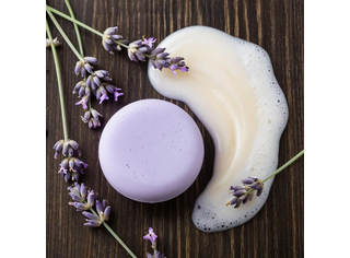 Твердый шампунь для жирной кожи головы Лавандовый